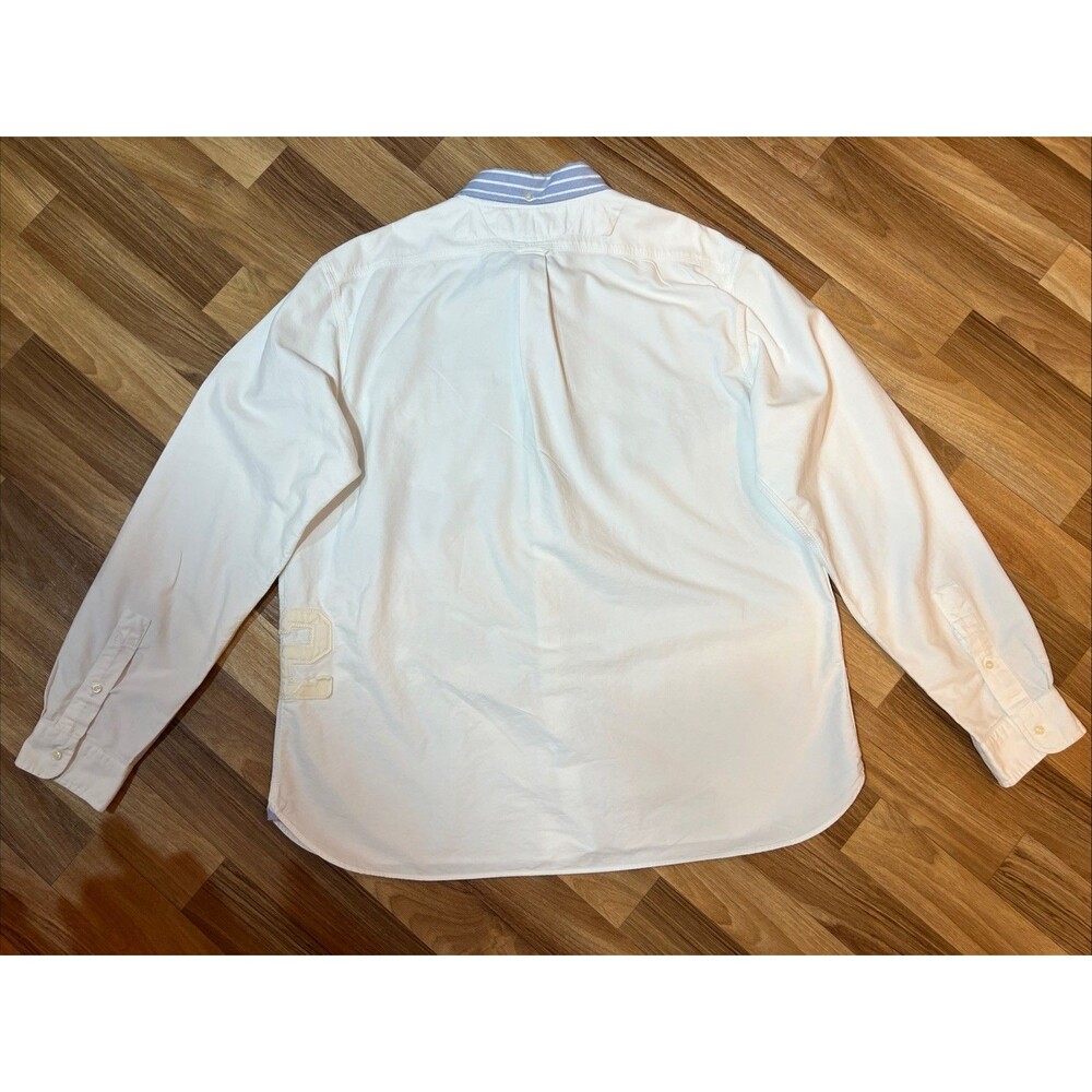 RARE RALPH LAUREN THICK WHITE WINGED WING FOOT BUTTON DOWN 1932 OXFORD SHIRT XXL - Picture 7 of 13